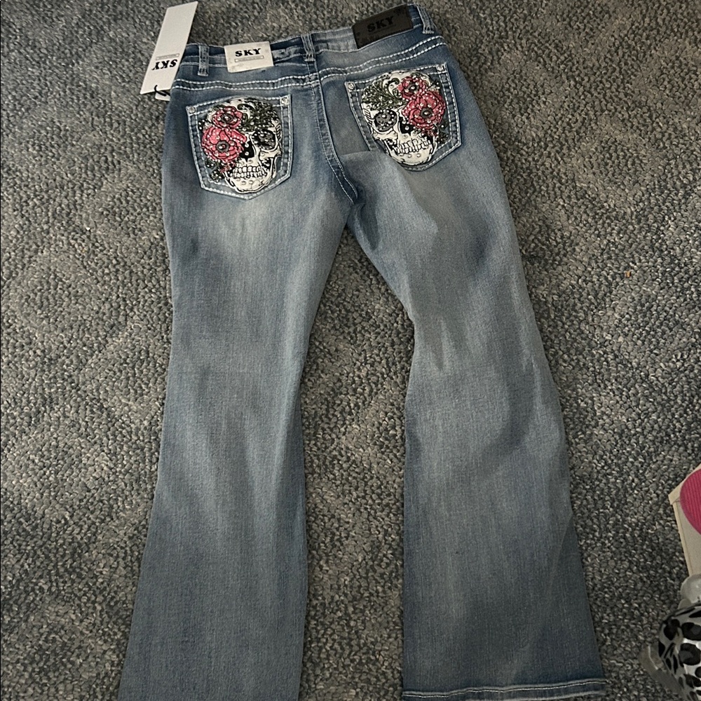 Sky Women's Light Blue Flare Jeans